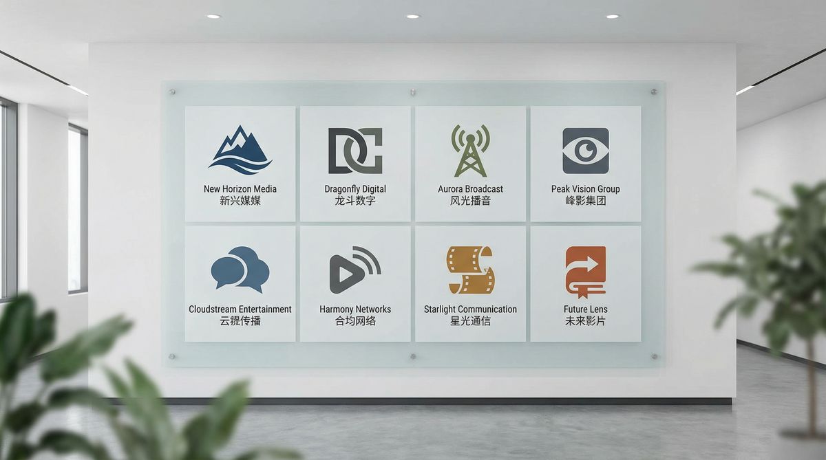 高跟踩踏合作影视品牌Logo墙